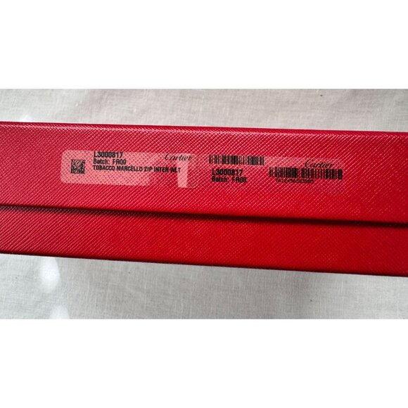 Cartier Red Monogram Leather Long‎ Wallet With Snap Closure - Picture 14 of 16